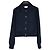 Dior Giacca cropped in lana e seta Nero