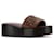 Fendi Leder-Plattform-Slide Braun  - Ansicht 5