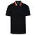 Burberry Gestreiftes Polo-Shirt mit Logo Schwarz