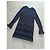 Chanel Kleid aus blauer Wolle und Kaschmir mit Kabelstrick FR34 Marineblau - Ansicht 4