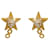 Chanel Orecchini Coco Star in oro Nero  - vista 3