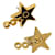 Chanel Orecchini Coco Star in oro Nero  - vista 4