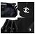 Chanel Borsa a spalla in tela Chevron con catena Nero - vista 7