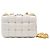 Cassette Bottega Veneta Bolsa de ombro de corrente acolchoada Branco