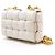 Cassette Bottega Veneta Bolsa de ombro de corrente acolchoada Branco - vista 2