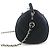 Bowling Chanel Borsa cilindrica in caviale, borsa a spalla, borsa a tracolla. Nero - vista 3