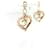 Chanel Orecchini Heart CC Multicolore  - vista 3