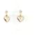 Chanel Orecchini Heart CC Multicolore  - vista 4