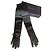 Lange schwarze Lammlederhandschuhe von Prada Größe 7,5