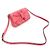 Valentino Borsa a tracolla in pelle rosa profondo con nastro - vista 3