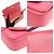 Valentino Borsa a tracolla in pelle rosa profondo con nastro - vista 6
