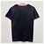 Moncler Blaue Baumwoll-T-Shirt mit gesticktem Logo - Ansicht 2