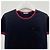 Moncler Blaue Baumwoll-T-Shirt mit gesticktem Logo - Ansicht 3