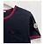 Moncler Blaue Baumwoll-T-Shirt mit gesticktem Logo - Ansicht 4