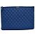 Boy Chanel Borsa Clutch Grande Caviar Blu Serie