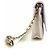 Chanel Borsa a tracolla con catena caviar classica Bianco - vista 2