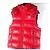 Moncler Chaleco de plumas con capucha Worms Roja - vista 2