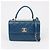 Trendy CC Chanel Borsa a spalla piccola CC alla moda con manico superiore Blu - vista 2