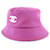 Chanel Cappello bucket con perline CC Rosa  - vista 2