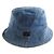 Louis Vuitton Cappello bucket reversibile Splash Damier Blu - vista 3