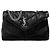 Saint Laurent Borsa a spalla imbottita con monogramma Nero