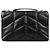 Saint Laurent Borsa a spalla imbottita con monogramma Nero - vista 5