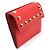 Valentino Tarjetero de piel de ternera roja Rockstud - vista 2