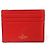 Valentino Tarjetero de piel de ternera roja Rockstud - vista 3