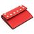 Valentino Tarjetero de piel de ternera roja Rockstud - vista 4