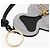 Miu Miu Portachiavi in pelle Hoodie Trick per donne Argento - vista 8