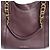 Salvatore Ferragamo Borsa Tote e a Spalla Gancini Melinda Porpora - vista 9