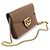 Gucci Mini borsa a tracolla GG Marmont in pelle texturizzata marrone con catena - vista 3