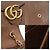 Gucci Mini borsa a tracolla GG Marmont in pelle texturizzata marrone con catena - vista 7