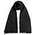 Gucci Sciarpa bicolore in lana e seta GG jacquard nera Nero - vista 2