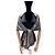 Gucci Sciarpa bicolore in lana e seta GG jacquard grigia Marrone - vista 10