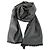 Gucci Sciarpa bicolore in lana e seta GG jacquard grigia Marrone - vista 2