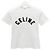 Céline Schwarzes T-Shirt mit Logo-Druck Weiß