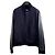 Louis Vuitton Leder-Denim-Blousonjacke mit Aquarell-Monogramm Schwarz