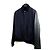 Louis Vuitton Leder-Denim-Blousonjacke mit Aquarell-Monogramm Schwarz - Ansicht 2