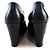 Chanel Scarpe con tacco a zeppa borchiate CC - vista 5