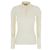 Moncler Polo de algodão misto com ribanas e patch de logo Branco