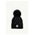 Moncler Cashmere-Mix-Pompon-Mütze Schwarz - Ansicht 4