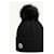 Moncler Cashmere-Mix-Pompon-Mütze Schwarz - Ansicht 5