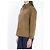 Saint Laurent Camicia overshirt in gabardine di cotone e lino Marrone - vista 5
