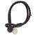 Bottega Veneta Bracciale Intrecciato Napa Nero - vista 4