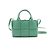 Bottega Veneta Borsa Tote e a Spalla in Pelle Nappa Candy Arco Sirena Verde - vista 2