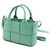 Bottega Veneta Borsa Tote e a Spalla in Pelle Nappa Candy Arco Sirena Verde - vista 3