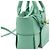 Bottega Veneta Borsa Tote e a Spalla in Pelle Nappa Candy Arco Sirena Verde - vista 5