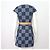 Louis Vuitton Vestido de Mujer Denim Damier XXL Azul - vista 5