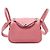 Hermès Borsa a mano e spalla Lindy Mini Evercolor Rosa Azalea con hardware argentato